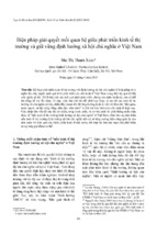 Biện pháp giải quyết mối quan hệ giữa phát triển kinh tế thị trường và giữ vững định hướng xã hội chủ nghĩa ở việt nam