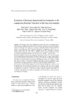 Evolution of holocene depositional environmentsin the coastal area fromthe tien river tothe hau river mouths