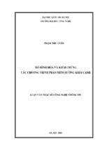 Mô hình hóa và kiểm chứng các chương trình phần mềm hướng khía cạnh