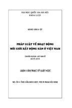 Pháp luật về hoạt động môi giới bất động sản ở việt nam