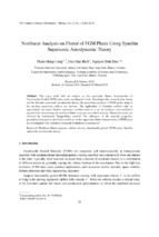 Nonlinear analysis on flutter of fgm plates using ilyushin supersonic aerodynamic theory