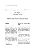 Impact of climate change onwater resources in ca river basin