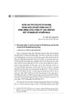 Vị trí, vai trò của thủ đô hà nội trong mối liên kết vùng kinh tế đồng bằng sông hồng từ 1986 đến nay một số nhận xét và kiến nghị