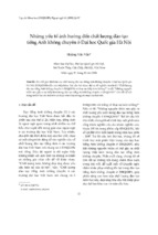 Những yếu tố ảnh hưởng đến chất lượng đào tạo tiếng anh không chuyên ở đại học quốc gia hà nội