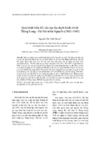 Quá trình biến đổi cấu tạo địa danh hành chính thăng long   hà nội triều nguyễn (1802 1945)