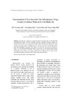 Determination of non steroidal anti inflammatory drugs (nsaids) in surface water at ho chi minh city