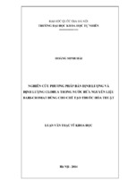 Nghiên cứu phương pháp bán định lượng và định lượng clorua trong nước rửa nguyên liệu bari cromat dùng cho chế tạo thuốc hỏa thuật