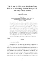 Vấn đề oan và chính sách, pháp luật tố tụng hình sự về bồi thường thiệt hại cho người bị oan trong tố tụng hình sự