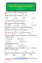Đề thi thử thpt quốc gia môn toán đại học KHTN