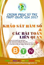Trinh phục kì thi thpt quốc gia 2017 khảo sát hàm số và các bài toán liên quan