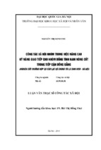 Công tác xã hội nhóm trong việc nâng cao kỹ năng giao tiếp cho nhóm đồng tính nam nòng cốt trong tiếp cận đồng đẳng