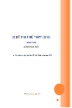 20 đề thi thử thpt quốc gia 2017 môn toán có đáp án chi tiết
