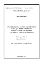 CẤU TRÚC KHÔNG GIAN ĐÔ THỊ THÍCH ỨNG TRONG QUÁ TRÌNH CHUYỂN HÓA KHÔNG GIAN ĐÔ THỊ VIỆT NAM (LẤY HÀ NỘI LÀM VÍ DỤ NGHIÊN CỨU)