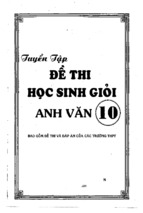 đề thi học sinh giỏi tiếng anh lớp 10 