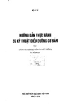Hướng dẫn thực hành 55 kĩ thuật điều dưỡng cơ bản 