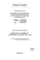 Khóa luận phương pháp luận nghiên cứu sử dụng hợp lý tài nguyên vũng   vịnh