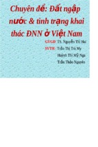 Khóa luận đất ngập nước và tình trạng khai thác đnn ở việt nam  