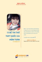 13 đề thi thử thpt quốc gia môn toán chọn lọc kèm lời giải chi tiết   vũ ngọc huyền