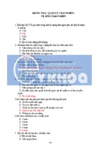 Câu hỏi trắc nghiệm về khám thai  quản lý thai nghén