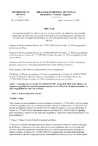 Circular no. 2332016tt btc dated november 11, 2016, on amendments to circular no. 562014tt btc on guidelines for the government's decree no. 1772013nd cp on 233_2016_tt btc_337193