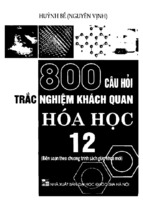 800 câu hỏi trắc nghiệm khách quan hóa học 12  