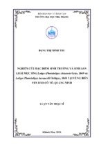 Nghiên cứu đặc điểm sinh trưởng và sinh sản loài mực ống loligo (photololigo) chinensis gray, 1849 và loligo (photololigo) duvaucelii orbigny, 1848 tại vùng biển ven đảo cô tô, quảng ninh