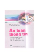 An toàn thông tin mạng máy tính, truyền tin số và truyền dữ liệu