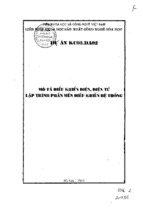 Mô tả điều khiển điện điện tử lập trình phần mềm điều khiển hệ thống