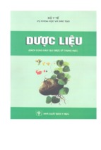 Giáo trình dược liệu.