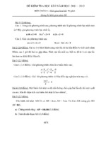 đề thi học kì 2 môn toán 8