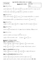 Bài tập phương trình lượng giác