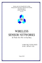 WIRELESS SENSOR NETWORKS Kỹ Thuật, Giao Thức và Ứng Dụng