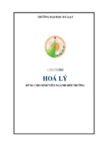 Giáo trình hóa lí