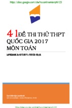 41 đề thi thử thptqg môn toán giải chi tiết