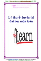 Lý thuyết tổng hợp ôn thi thptqg môn toán