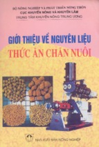 Giới thiệu về nguyên liệu thức ăn chăn nuôi