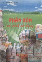 Phân bón và cách sử dụng