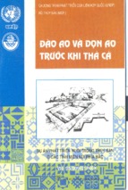 đào ao và dọn ao trước khi thả cá