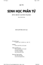 SINH HỌC PHÂN TỬ 
