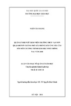 Quản lý đội ngũ giáo viên trường thcs vạn sơn quận đồ sơn thành phố hải phòng đáp ứng yêu cầu đổi mới chương trình giáo dục phổ thông sau năm 2018
