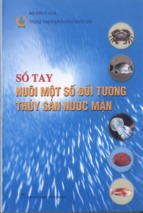 Sổ tay nuôi một số đối tượng thủy sản nước mặn