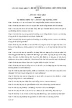 Bộ đề tham khảo và đề thi tuyển có đáp án thi tuyển công chức 2017