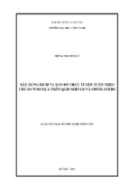 Xây dựng dịch vụ bản đồ trực tuyến tuân theo chuẩn wms dựa trên qgis server và openlayer