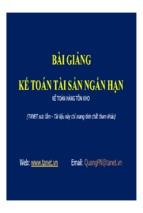 Bài giảng kế toán tài sản ngắn hạn   bài 6 kế toán hàng tồn kho