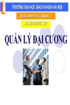 Bài giảng quản lý đại cương chương 1   đh bk hà nội