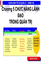 Bài giảng quản lý đại cương chương 5   đh bk hà nội