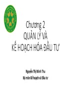 Bài giảng nguyên lý đầu tư chương 2   nguyễn thị minh thu