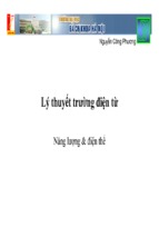 Bài giảng lý thuyết trường điện từ năng lượng & điện thế