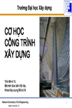 Bài giảng cơ học công trình xây dựng chương 1   trần minh tú