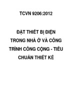 ĐẶT THIẾT BỊ ĐIỆN TRONG NHÀ Ở VÀ CÔNG TRÌNH CÔNG CỘNG - TIÊU CHUẨN THIẾT KẾ